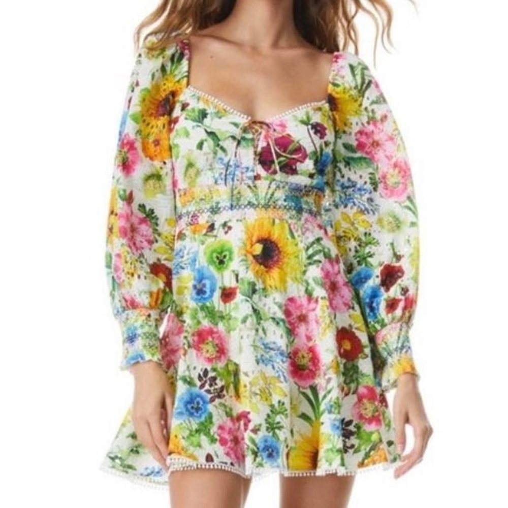 Alice and Olivia floral mini dress